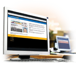 Screenshot of online drivers license check with digital ID Checking Guide