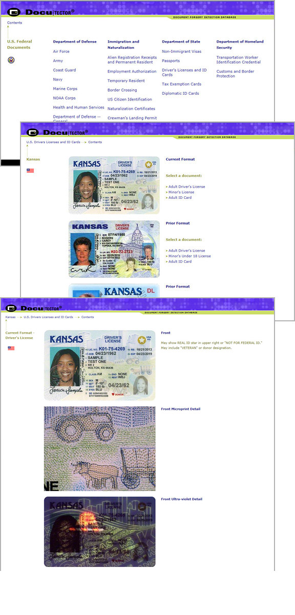 Sample Pages of the DOCUtector ID Checking Guide 